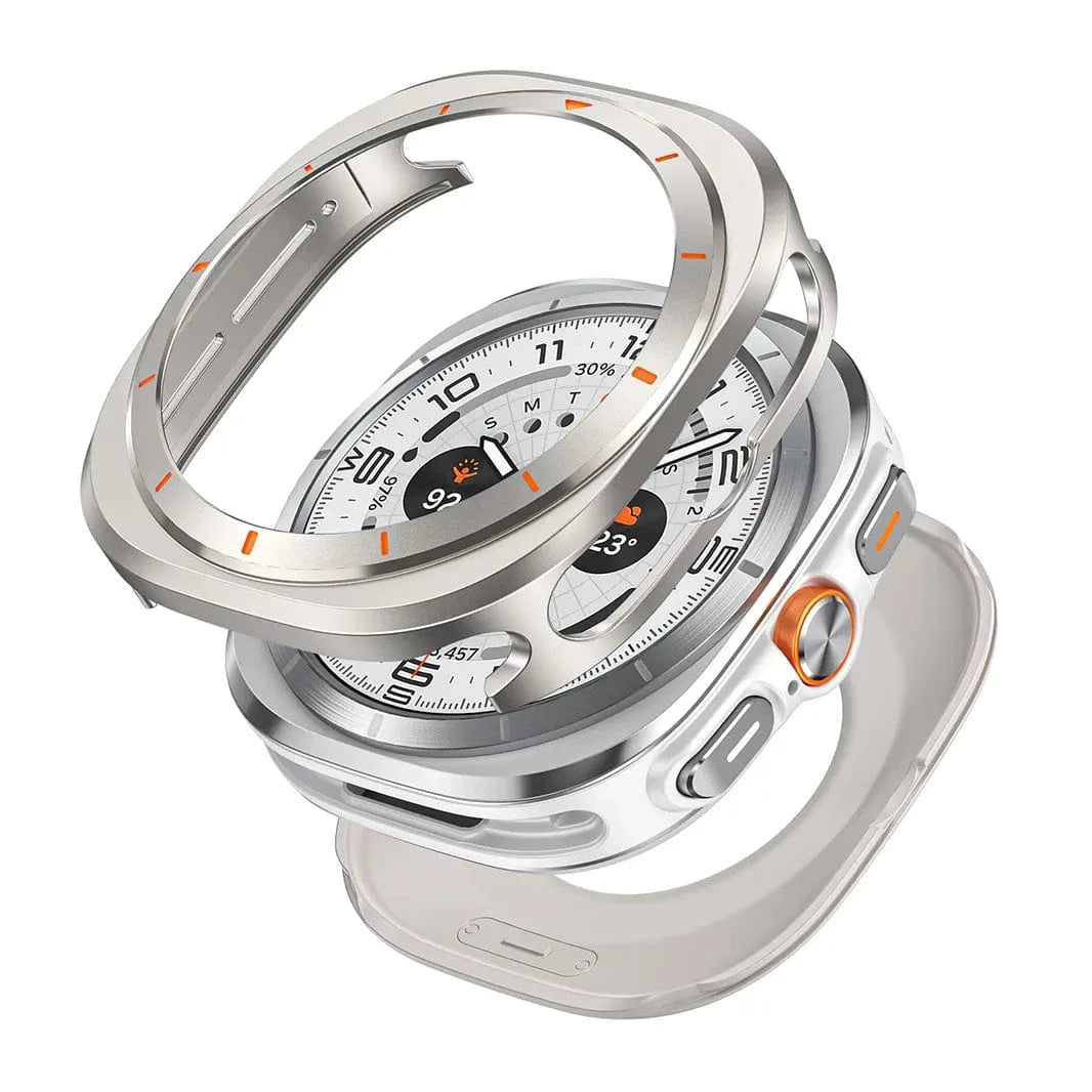 ktusu Generic Cases & Covers 2 in 1 Metal Cover for Samsung Watch Ultra (47mm)