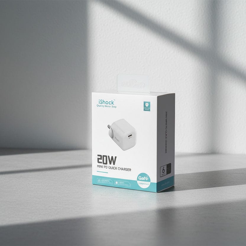Power & Cable 20W mini PD Quick Chager - White