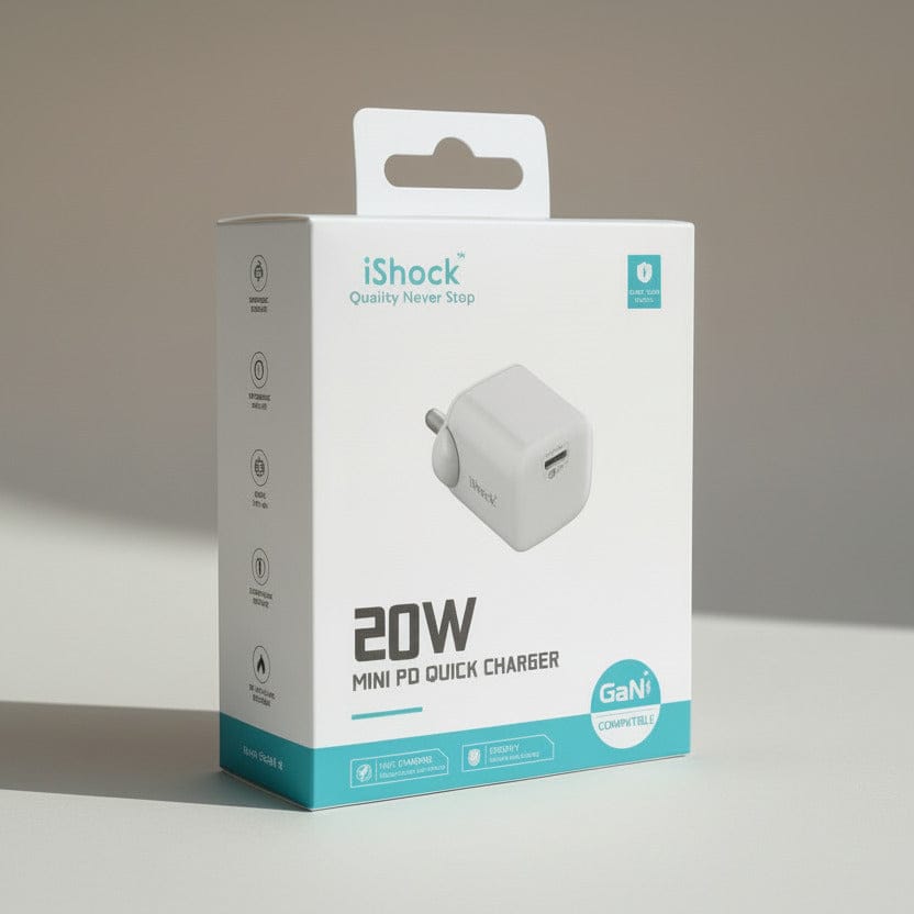 Power & Cable 20W mini PD Quick Chager - White