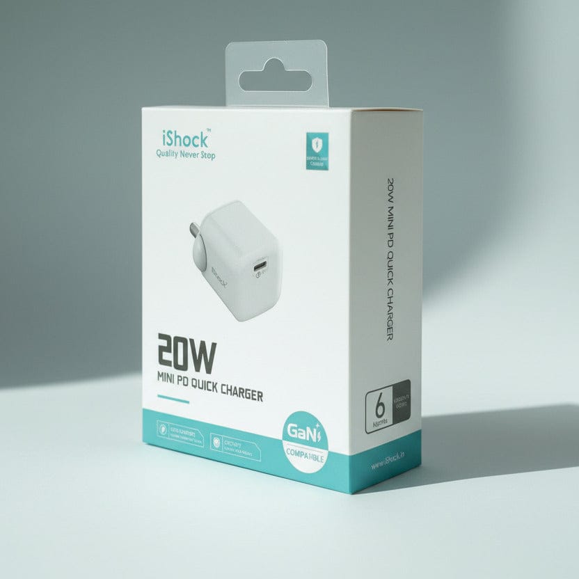 Power & Cable 20W mini PD Quick Chager - White