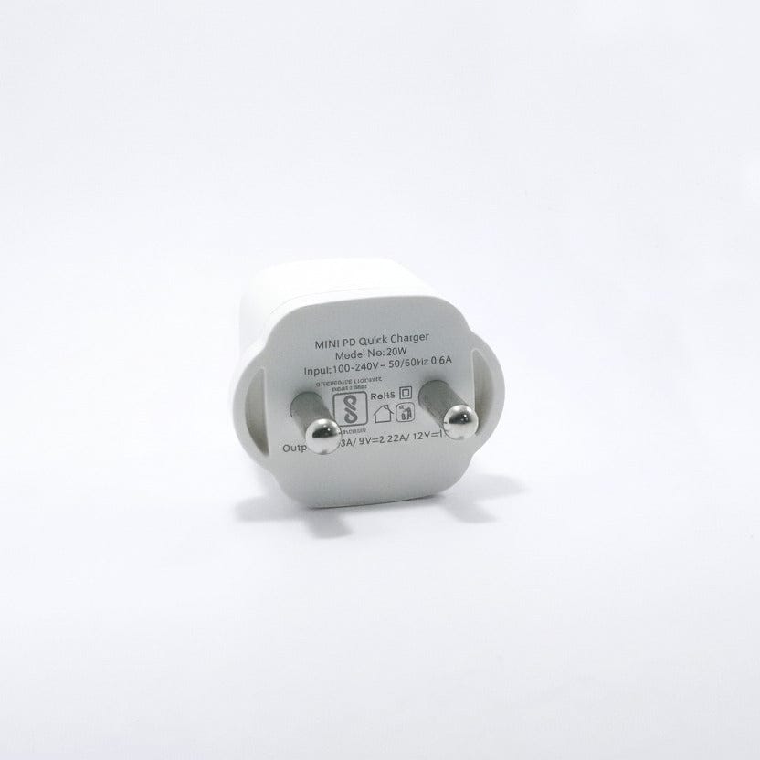Power & Cable 20W mini PD Quick Chager - White