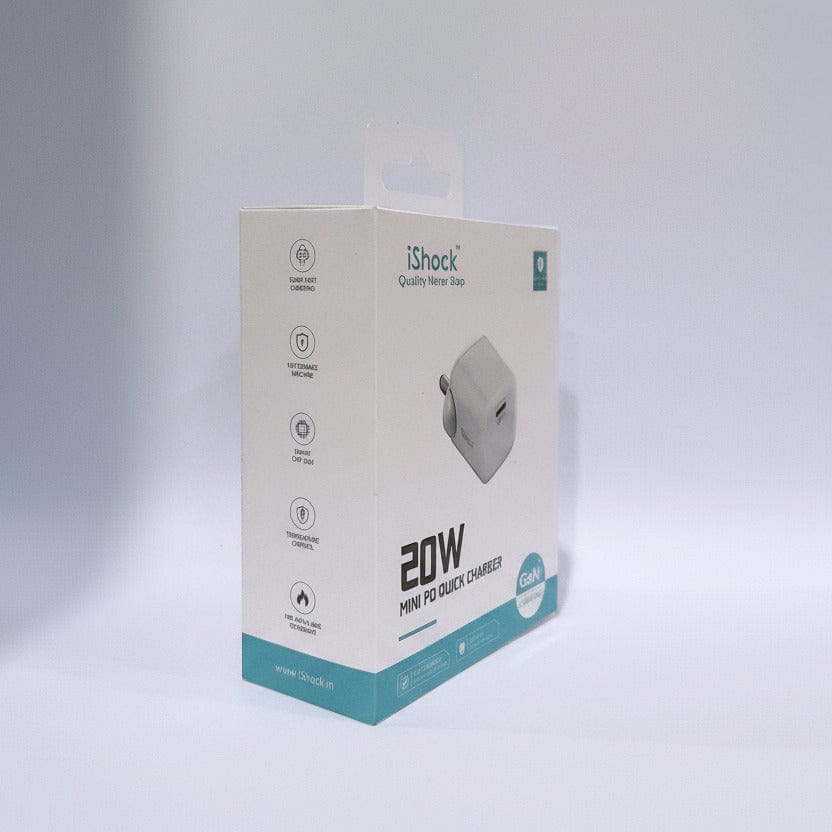 Power & Cable 20W mini PD Quick Chager - White