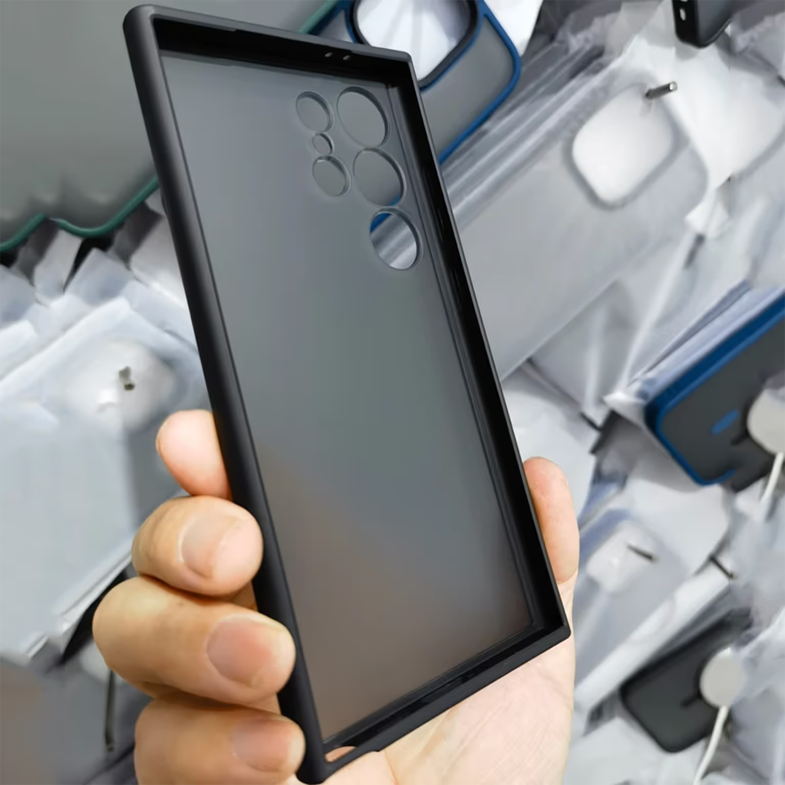 Frosted Semi Transparent Case for Samsung S24 Ultra