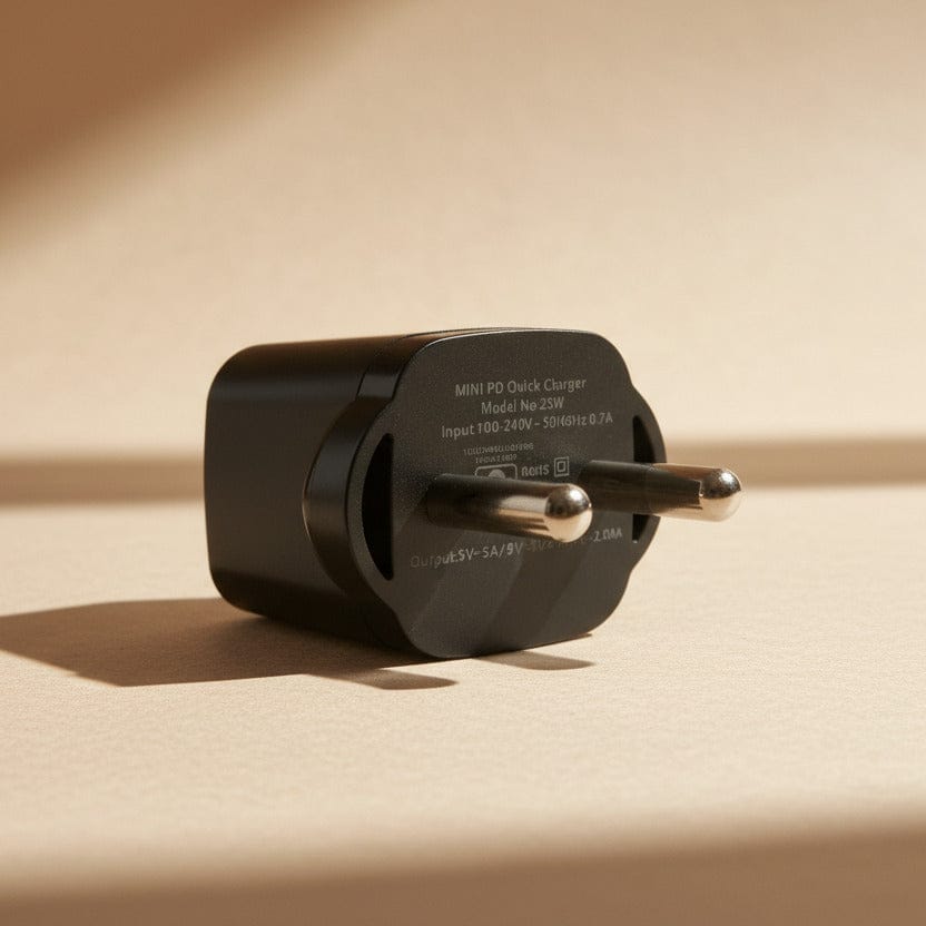 Power & Cable 25W mini PD Quick Charger - Black