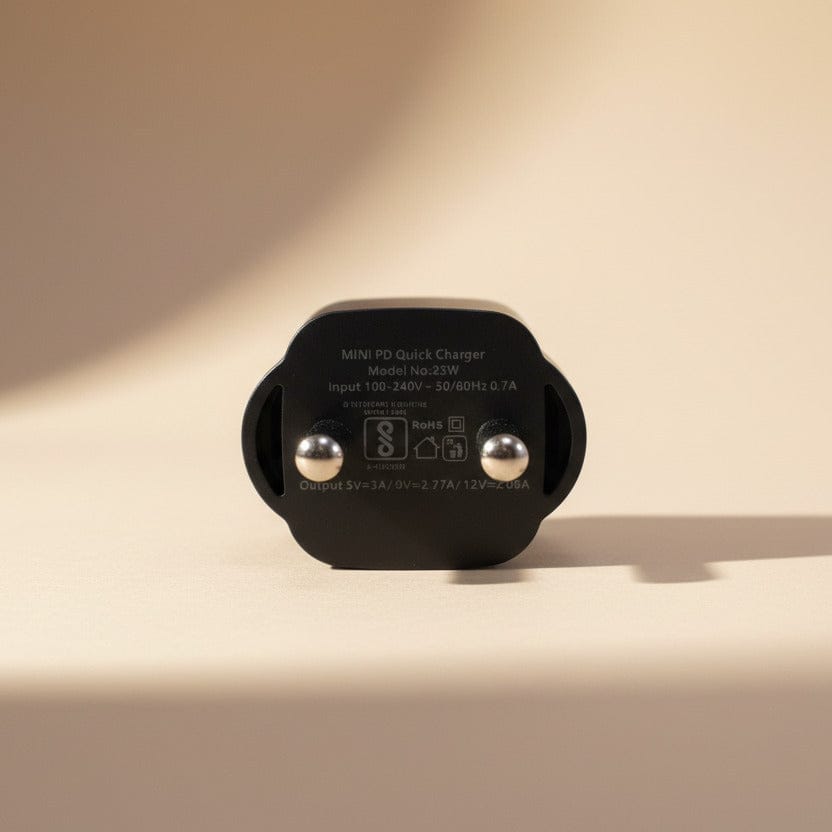 Power & Cable 25W mini PD Quick Charger - Black