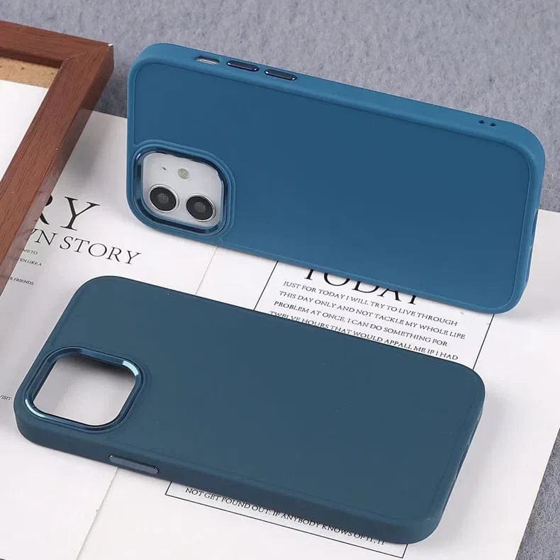 Cases & Covers for Metal Camera Frame Matte Smooth Back Case for Apple iPhone