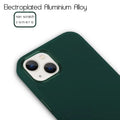 Cases & Covers for iPhone 14 Pro Max / Dark Green Metal Camera Frame Matte Smooth Back Case for Apple iPhone