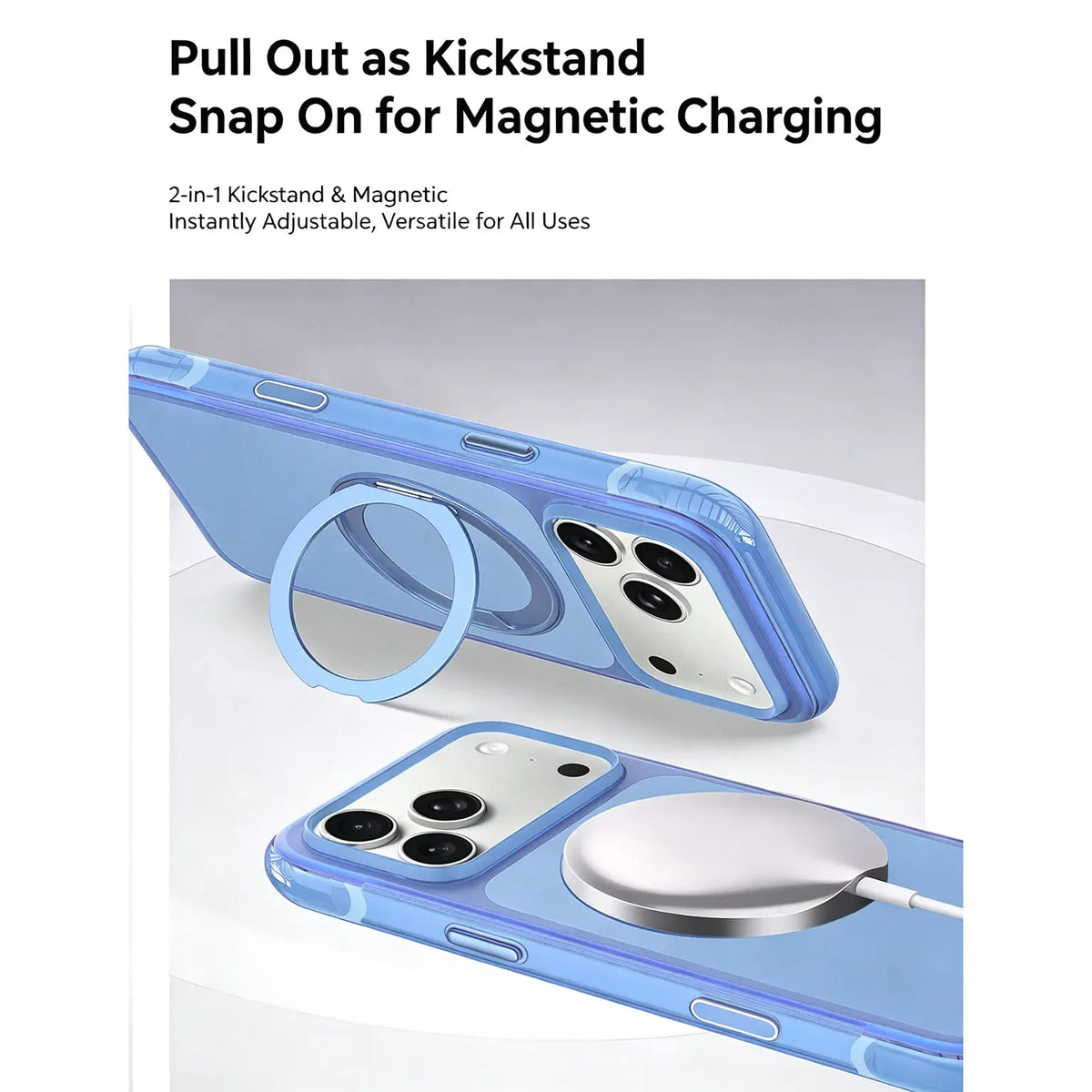 360° Rotatable Kickstand Anti-drop Armor Shell Magsafe Case for iPhone 18 Pro Max