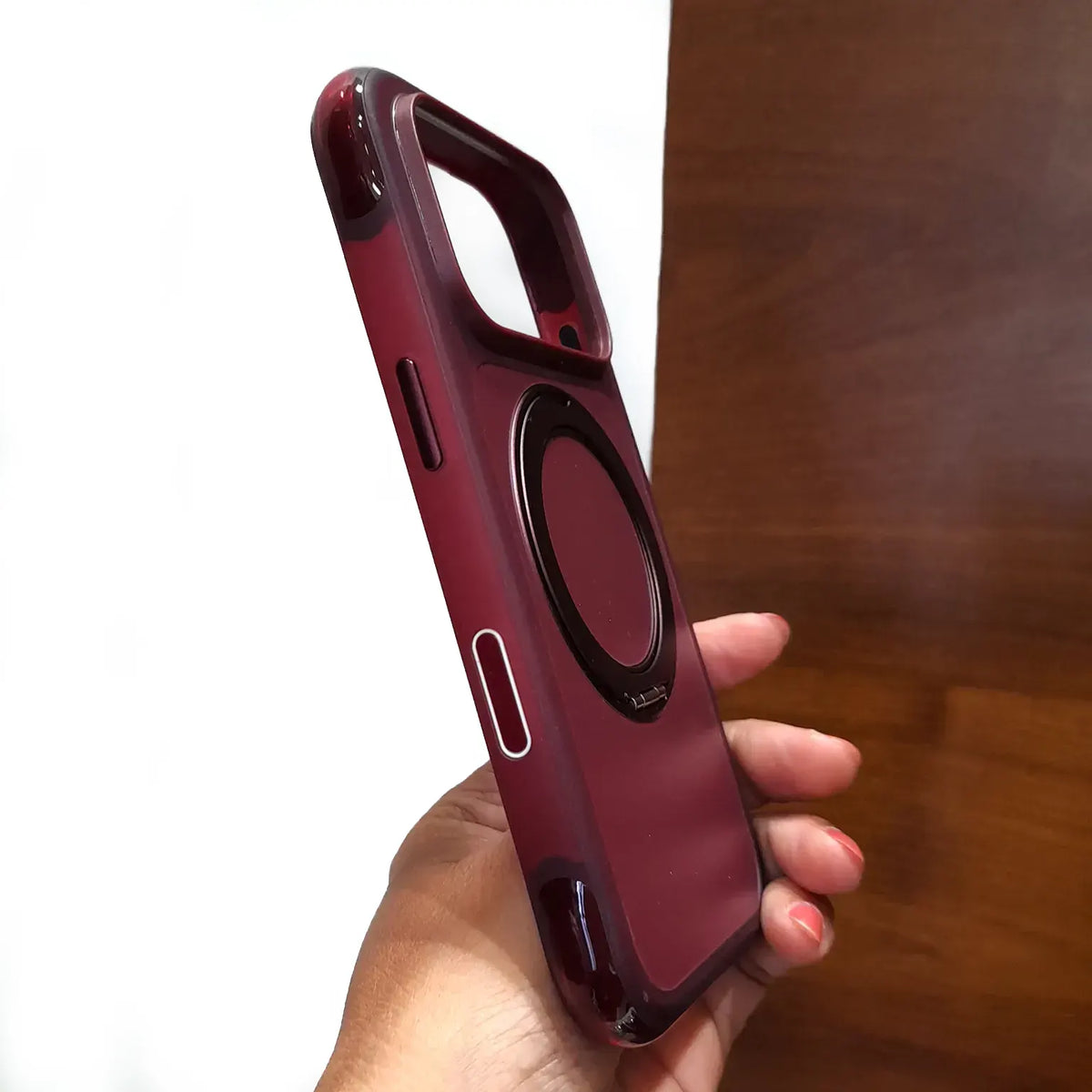 360° Rotatable Kickstand Anti-drop Armor Shell Magsafe Case for iPhone 18 Pro Max