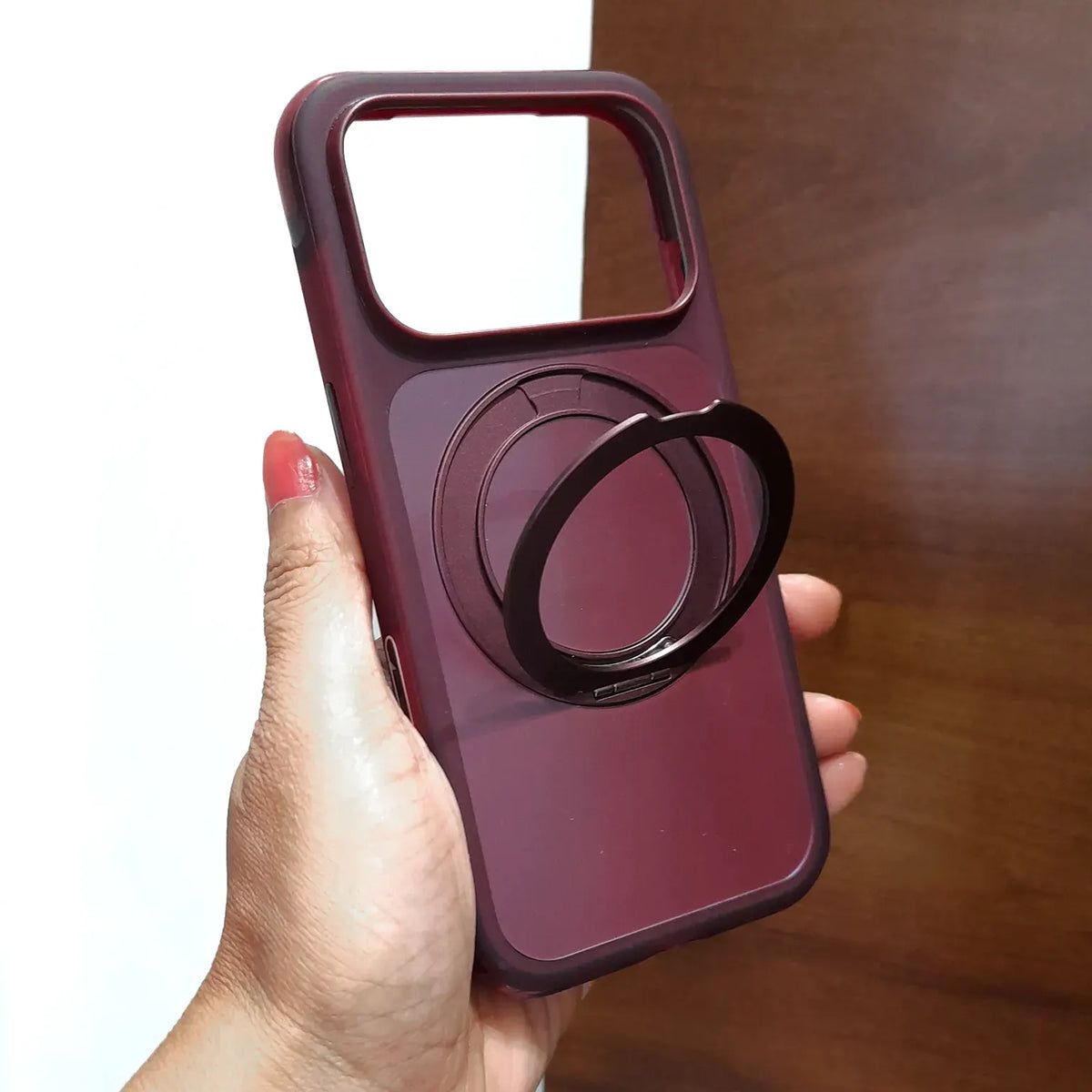 360° Rotatable Kickstand Anti-drop Armor Shell Magsafe Case for iPhone 18 Pro Max