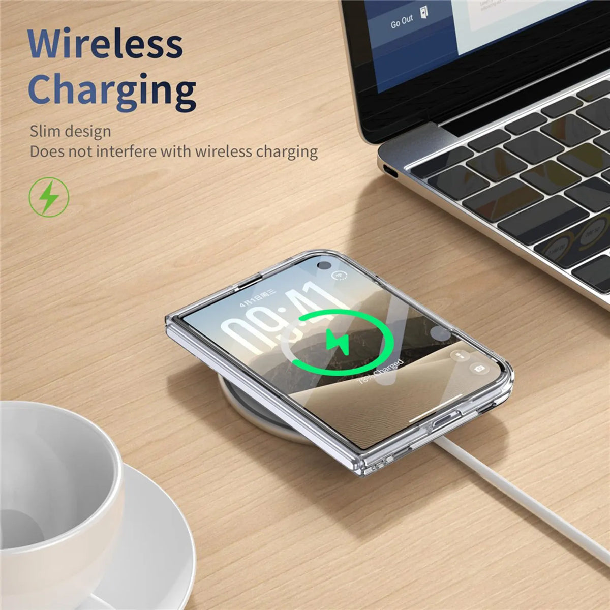 360°Rotatable Ring Kickstand Transparent Hard Case for iPhone Duo