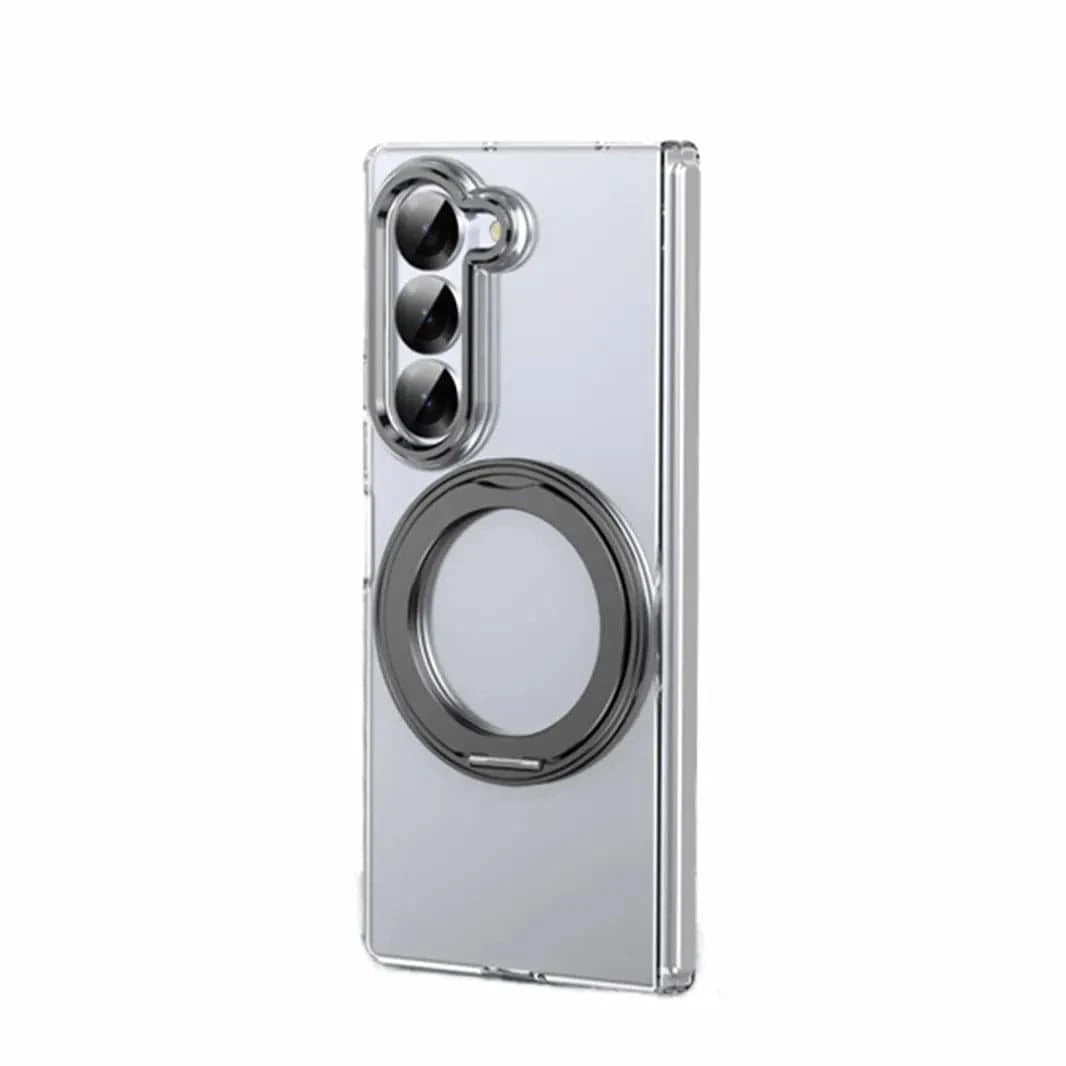 360°Rotatable Ring Kickstand Transparent Hard Case for Samsung Z Fold7