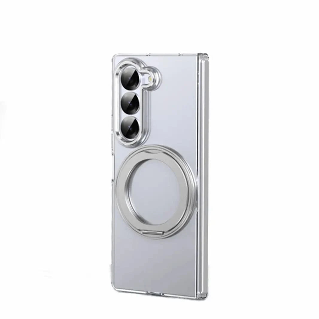 360°Rotatable Ring Kickstand Transparent Hard Case for Samsung Z Fold7