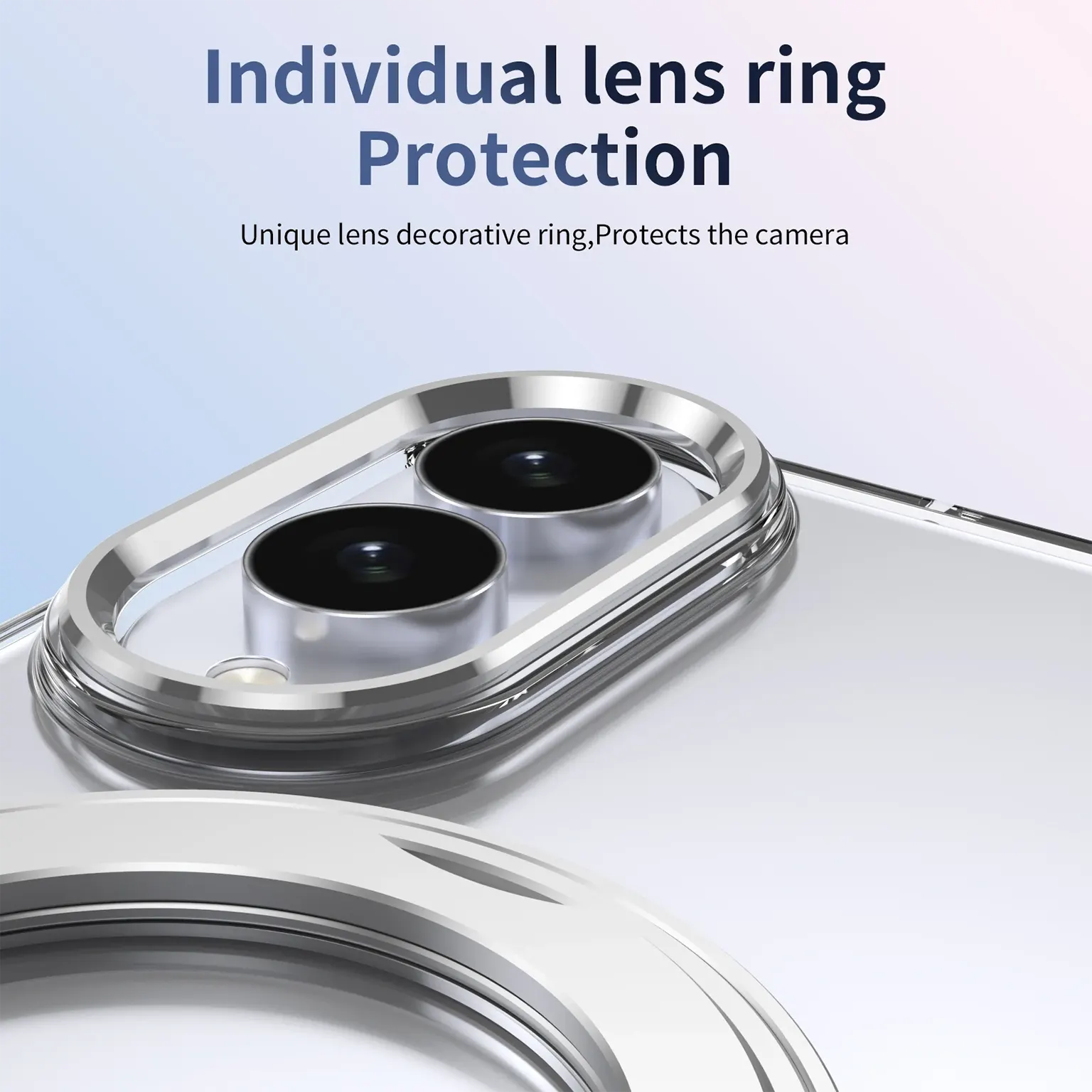360°Rotatable Ring Kickstand Transparent Hard Case for Samsung Z Fold8