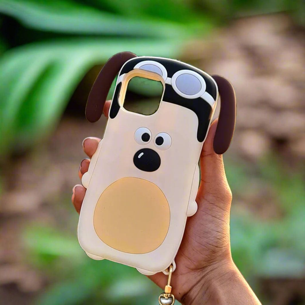 Cases & Covers for iPhone 14 / Puppy Dog 3D Cartoon Character Soft Silicone Phone Back Case for Apple iPhone