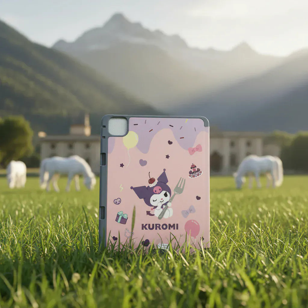 Cases & Covers 3D Cute Cartoon PU Leather Trifold Flip Auto Wake/Sleep with Pencil Holder Cover for iPad Air 4 | 5 | 6| Air 11  (2024) | Pro 10.9 | Pro 11 (2020)