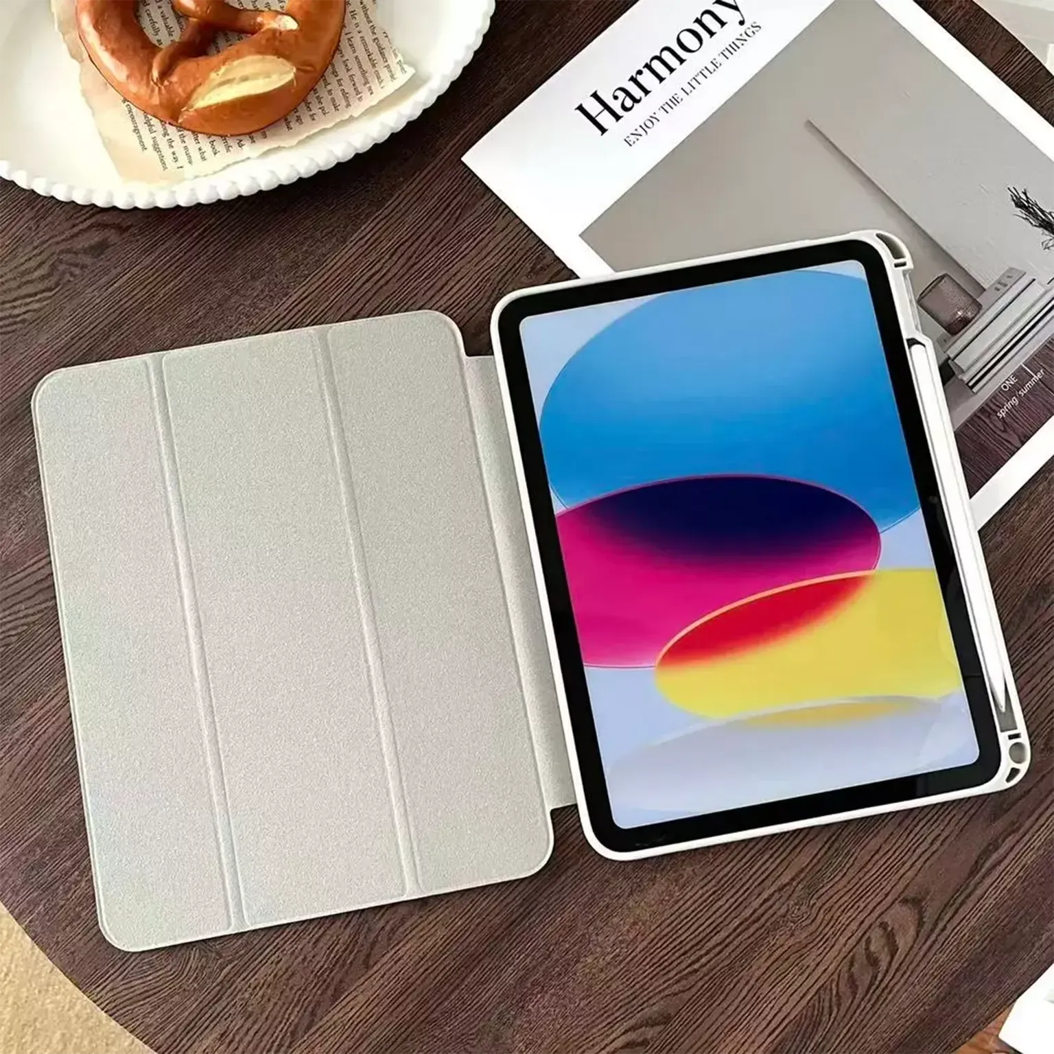 Cases & Covers 3D Cute Cartoon PU Leather Trifold Flip Auto Wake/Sleep with Pencil Holder Cover for iPad Air 4 | 5 | 6| Air 11  (2024) | Pro 10.9 | Pro 11 (2020)