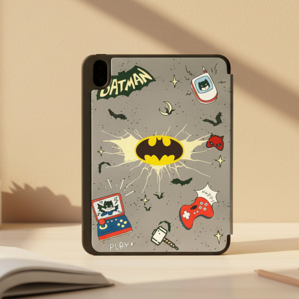 3D Cute Cartoon PU Leather Trifold Flip Auto Wake/Sleep with Pencil Holder Cover for iPad Air 4 | 5 | 6| Air 11  (2024) | Pro 10.9 | Pro 11 (2020)