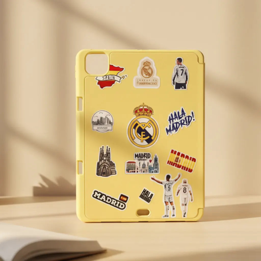 3D Cute Cartoon PU Leather Trifold Flip Auto Wake/Sleep with Pencil Holder Cover for iPad Air 4 | 5 | 6| Air 11  (2024) | Pro 10.9 | Pro 11 (2020)