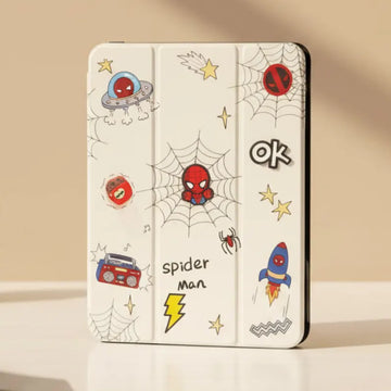 3D Cute Cartoon PU Leather Trifold Flip Auto Wake/Sleep with Pencil Holder Cover for iPad Air 4 | 5 | 6| Air 11  (2024) | Pro 10.9 | Pro 11 (2020) KTSUPUX9E 8992953555749