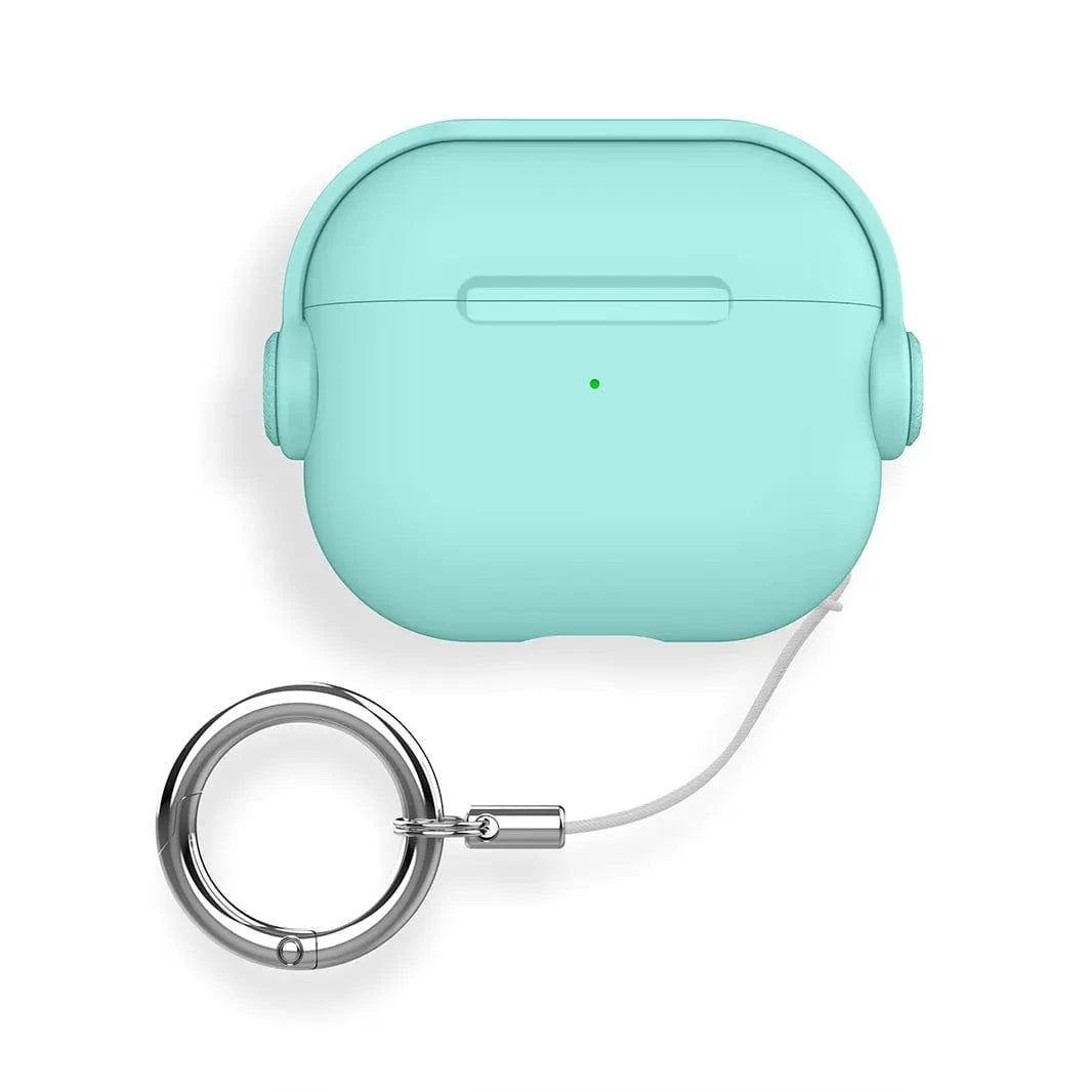 ktusu Generic Cases & Covers 3D Musical Shockproof Cover for Airpods Pro | Pro 2 Mint Blue