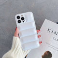 Cases & Covers for iPhone 14 Pro Max / White 3D Puffer Soft TPU Silicone Phone Back Case Cover for Apple iPhone