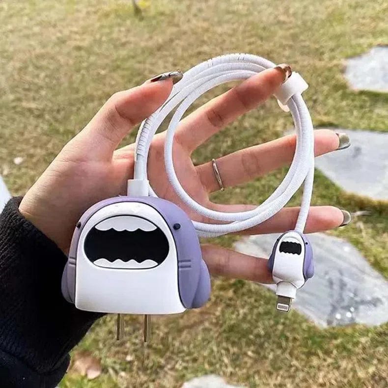 Cases & Covers 3D Silicone Cover with Spiral for Apple Adapter 18-20W