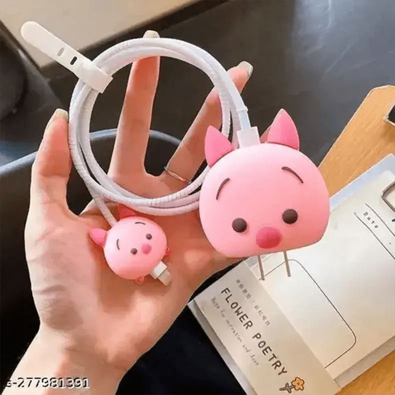Cases & Covers 3D Silicone Cover with Spiral for Apple Adapter 18-20W