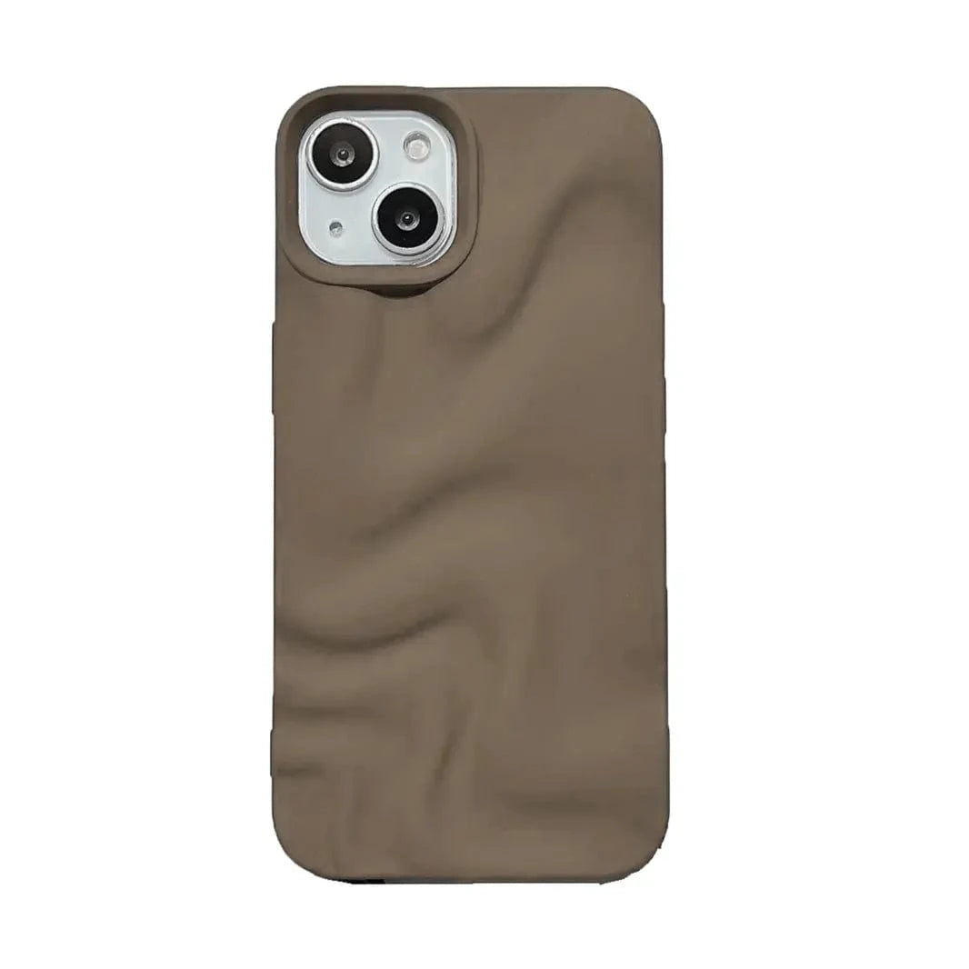 3D Water Ripple Pattern Wave Silicone Soft Case for iPhone 16