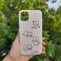 Cases & Covers for iPhone 13 Pro Max / Cream 6 4 cut soft touch coating printed Hard Slim Lightweight Case for iPhone