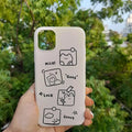 Cases & Covers for iPhone 13 Pro Max / Cream 7 4 cut soft touch coating printed Hard Slim Lightweight Case for iPhone