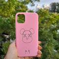 Cases & Covers for iPhone 13 Pro Max / Pink 3 4 cut soft touch coating printed Hard Slim Lightweight Case for iPhone