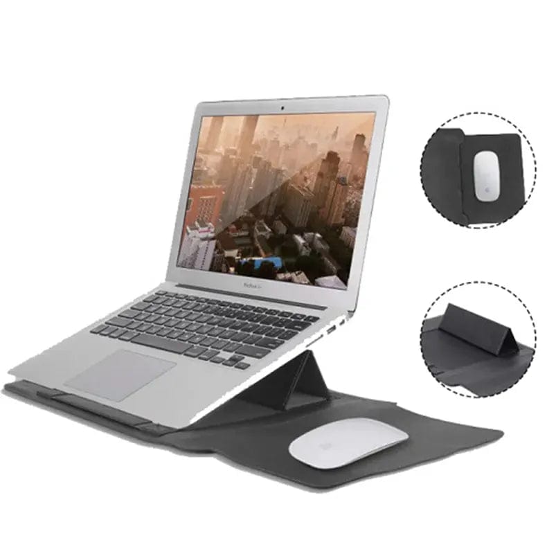Bags & Sleeves 4-in-1 Portable Waterproof Integrated Stand Laptop Sleeve Bag