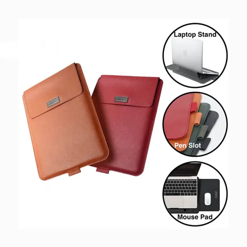 Bags & Sleeves 4-in-1 Portable Waterproof Integrated Stand Laptop Sleeve Bag