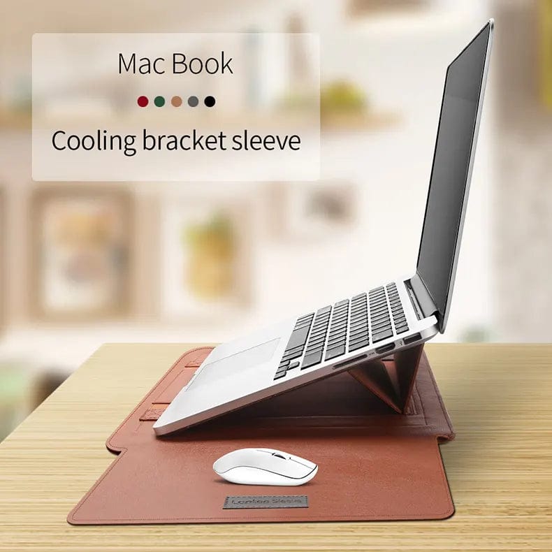 Bags & Sleeves 4-in-1 Portable Waterproof Integrated Stand Laptop Sleeve Bag