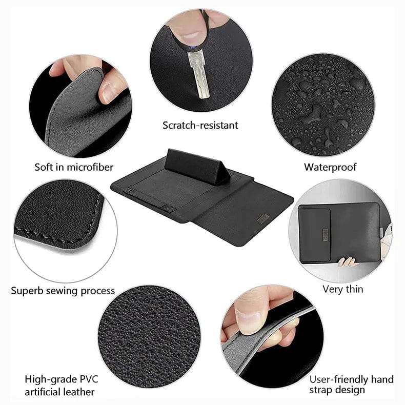 Bags & Sleeves 4-in-1 Portable Waterproof Integrated Stand Laptop Sleeve Bag