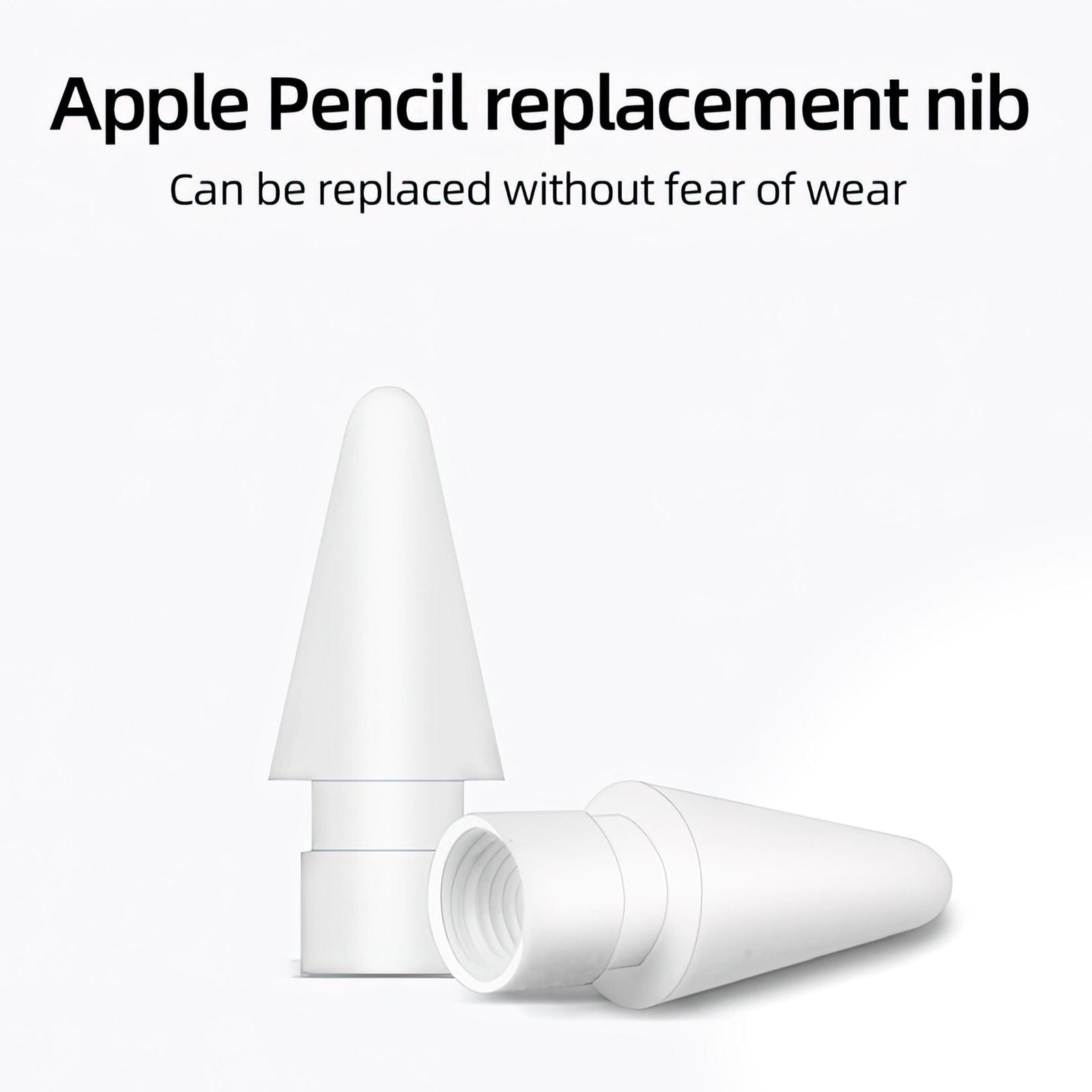 ktusu Graper Smartpen Active Stylus Pen for iPad After 2018, Aluminium Metal Body, with Extra Nib White