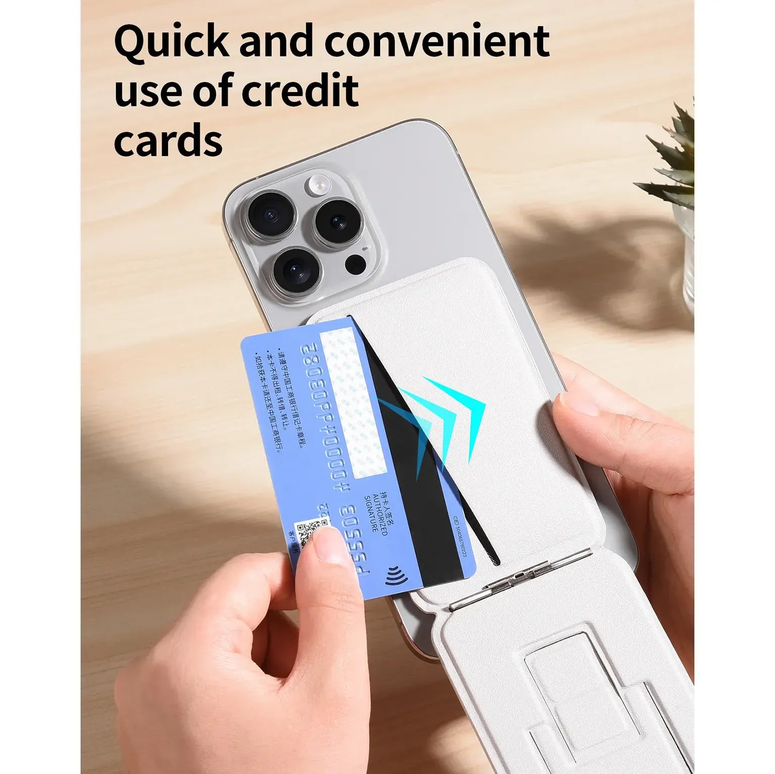 Enhancement Adjustable Angles Multi Functional Magnetic Magsafe Leather Texture card holder wallet for iPhone