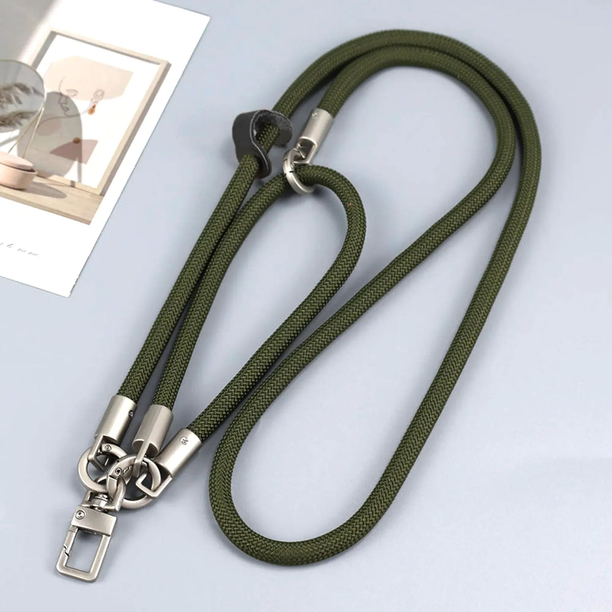 Adjustable Braided Mobile Phone Lanyard Strap – Durable Neck & Wrist Phone Holder with Detachable Metal Clip, Multifunctional Hands-Free Carrying Strap KTSUCMVPA 8998762909742