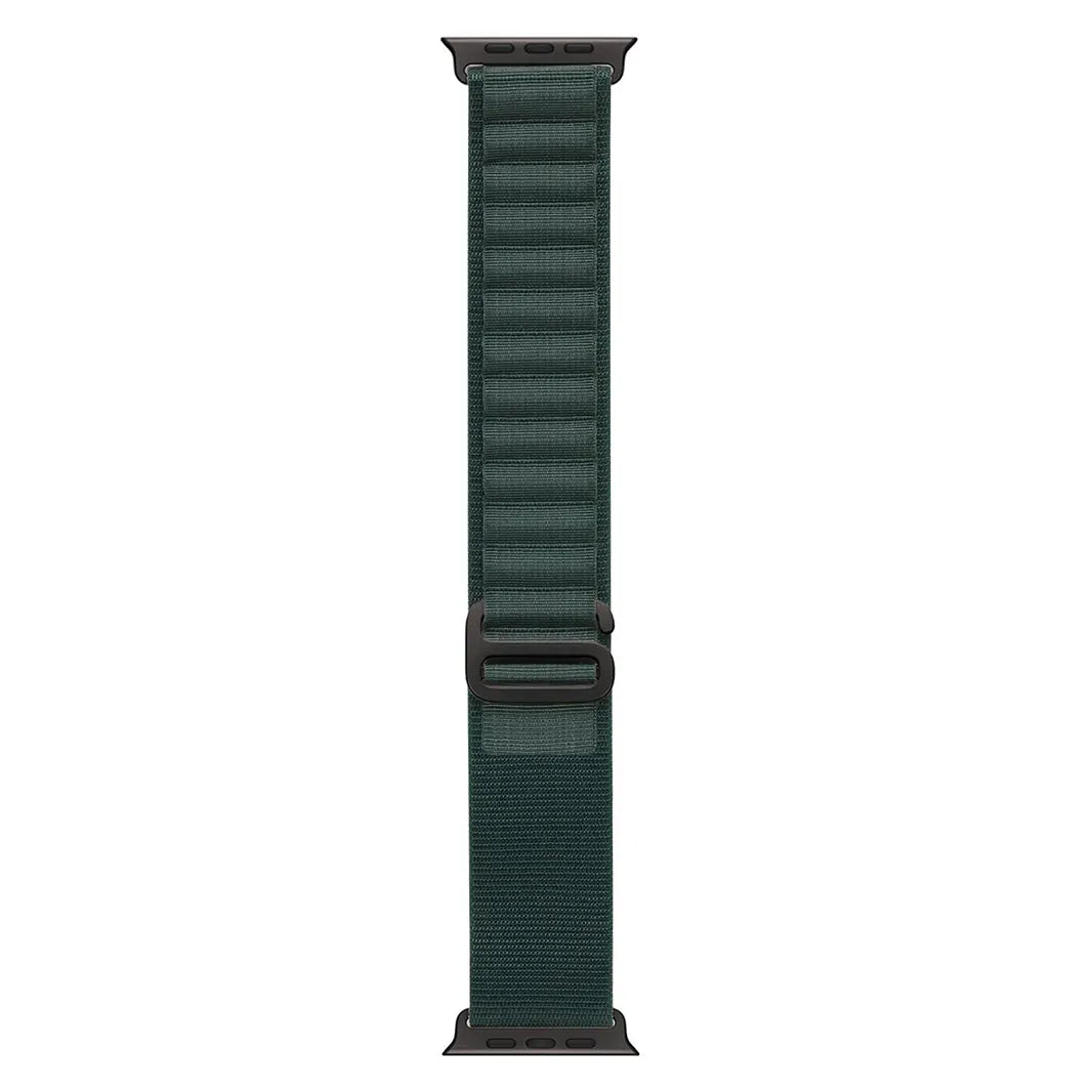 Black / Dark Green Alpine Loop for Apple Watch 42 | 44 | 45 | Ultra 49 | 46mm S10 Watch Bands
