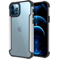 Cases & Covers for iPhone 14 Pro Max / Silver Aluminum Metal Edge Transparent Phone Back Case Cover for Apple iPhone