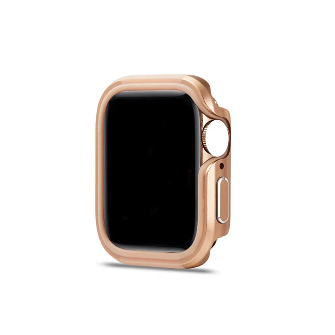 46mm / Gold Aluminum Alloy Metal Shockproof Armor frame Watch Case for Apple Watch - Ktusu