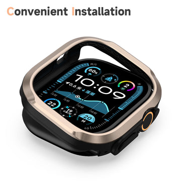Cases & Covers Aluminum Alloy TPU Frame Anti-Shock Watch Cover for Apple Watch Ultra 49mm