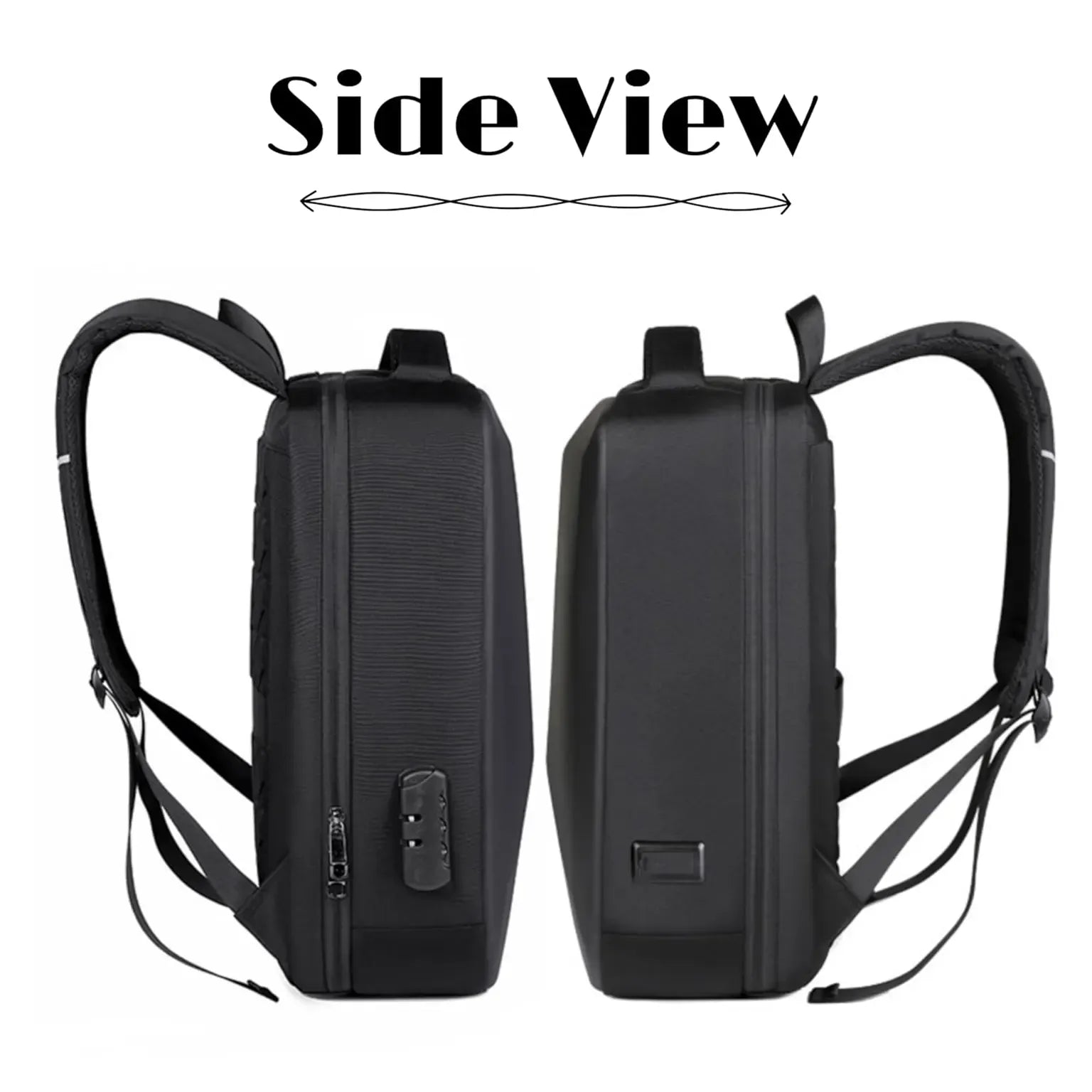 Bags & Sleeves Anti-theft TSA lock Hard Shell Backpack with USB Port and Password Lock