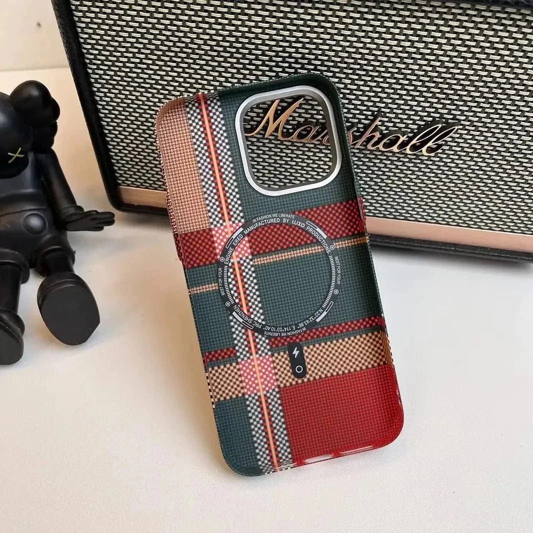 Aramid Fiber Magnetic Magsafe Slim Case for iPhone 16 Pro Max
