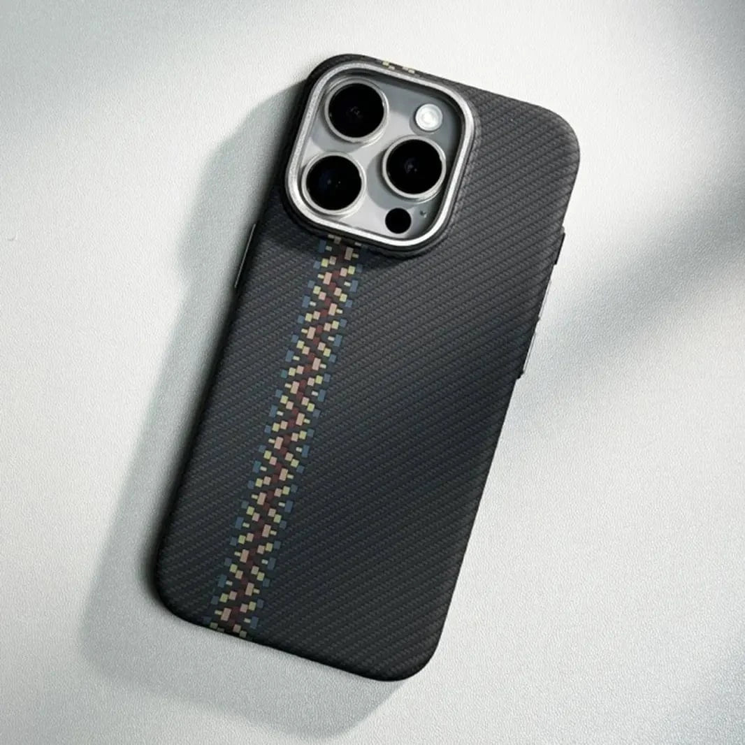Aramid Fiber Magnetic Magsafe Slim Case for iPhone 16 Pro Max