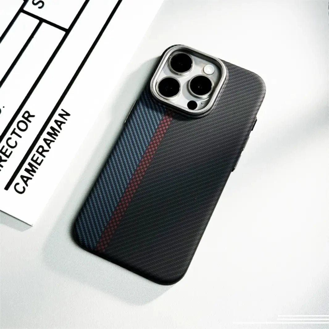Aramid Fiber Magnetic Magsafe Slim Case for iPhone 16 Pro Max