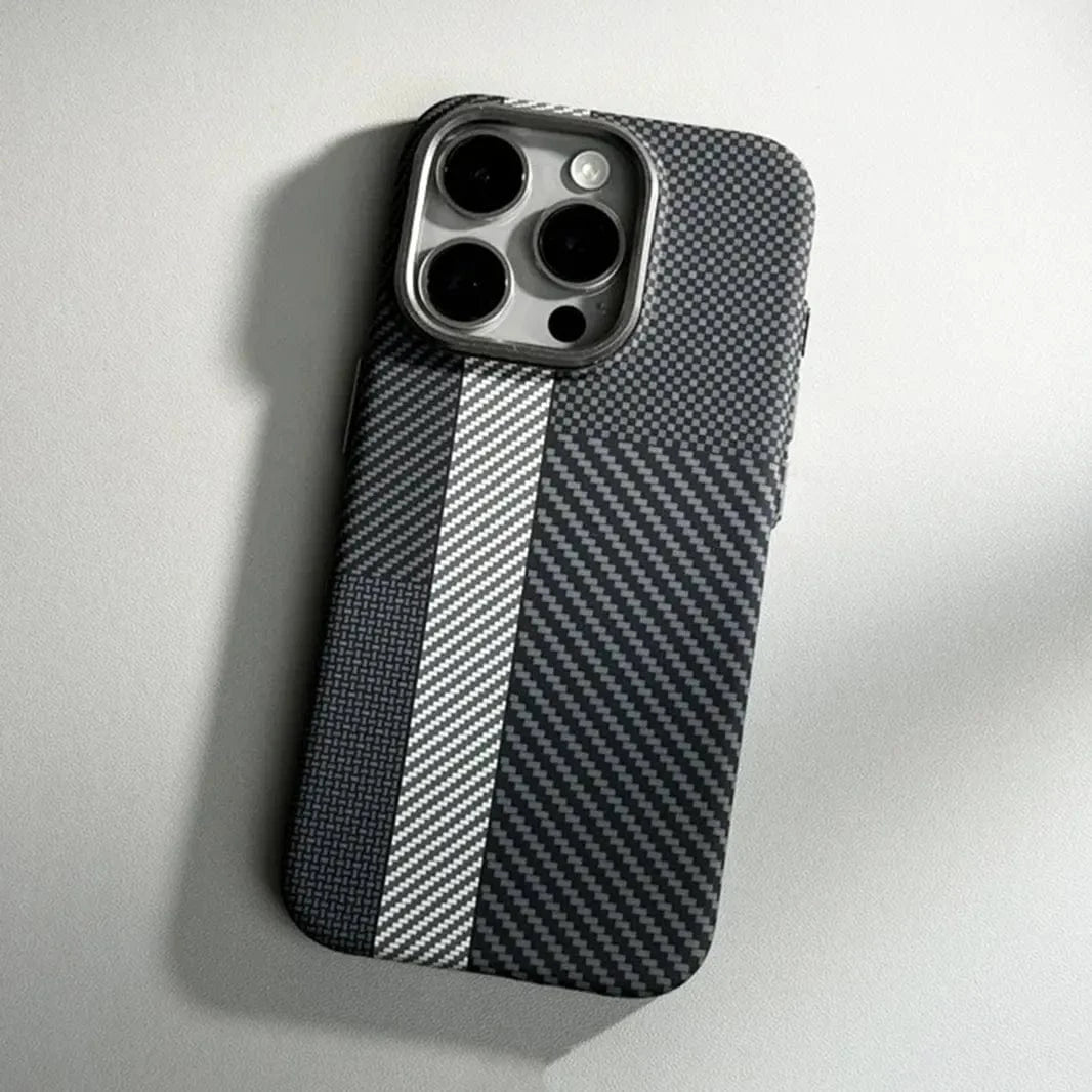 Aramid Fiber Magnetic Magsafe Slim Case for iPhone 16 Pro Max