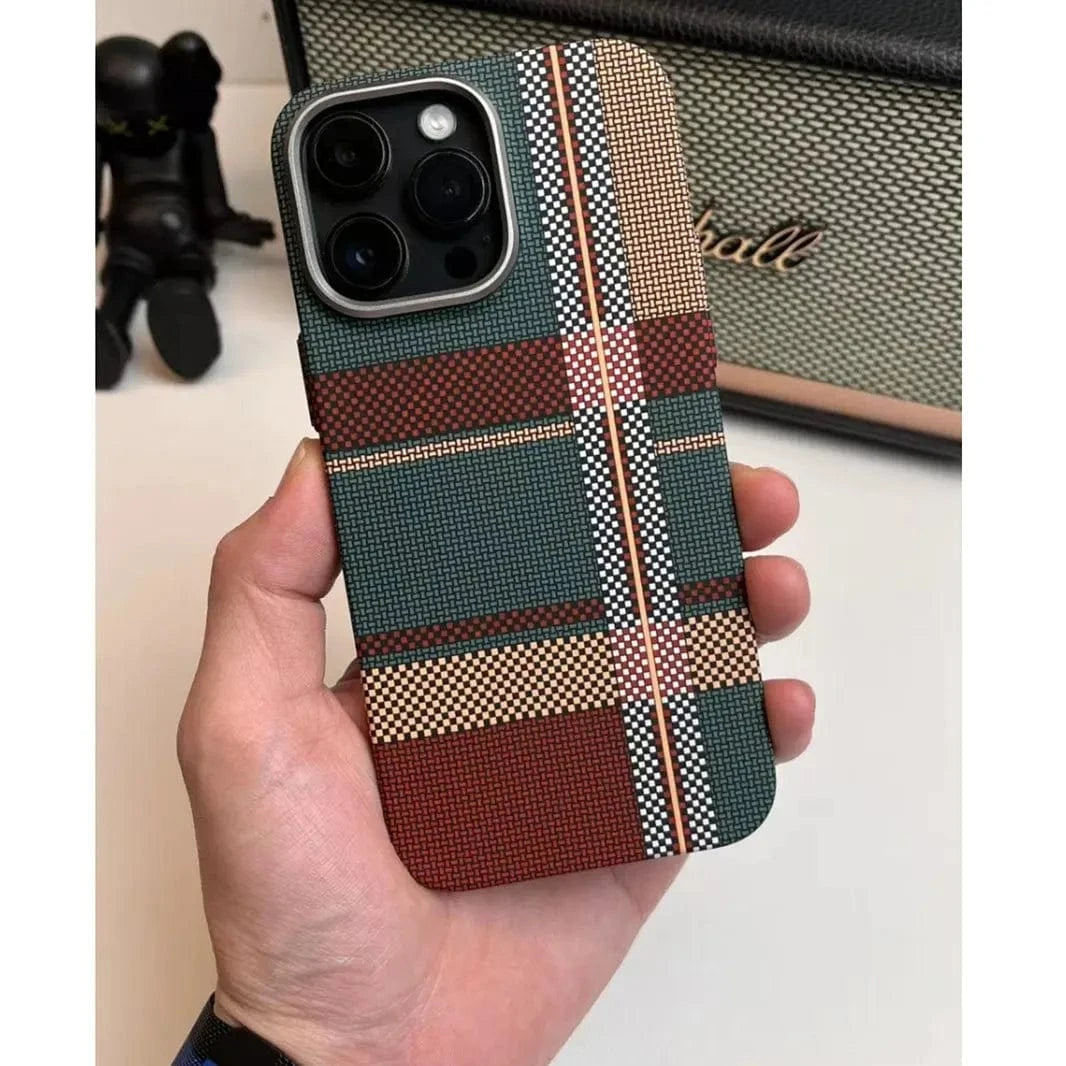 Aramid Fiber Magnetic Magsafe Slim Case for iPhone 16 Pro Max