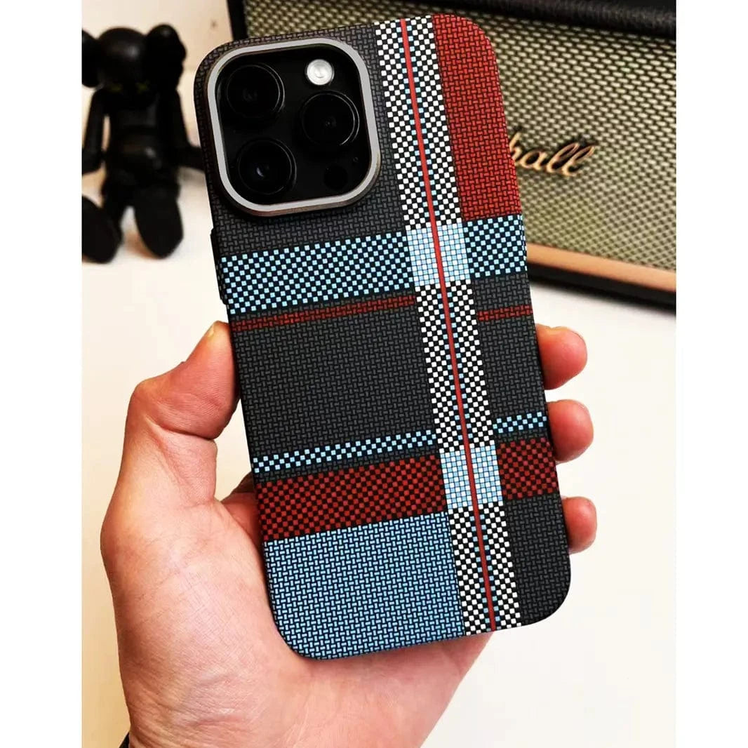 Aramid Fiber Magnetic Magsafe Slim Case for iPhone 16 Pro Max
